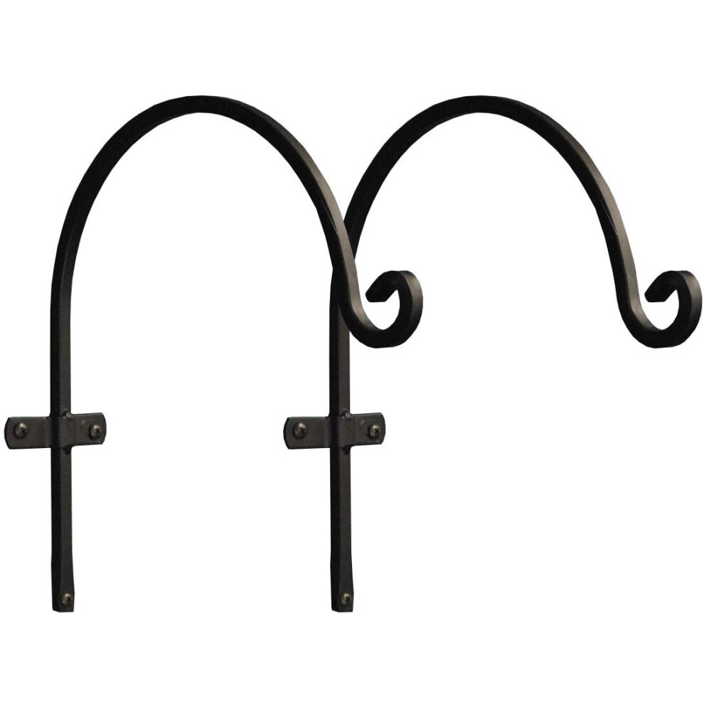Selections Metal Round Hanging Basket Hooks (30Cm) Set Of 2