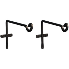 Metal Square Hanging Basket Brackets (29cm) Set of 2