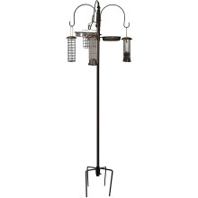 Metal Complete Bird Feeding Station with 4 Feeders with Stabiliser Stand