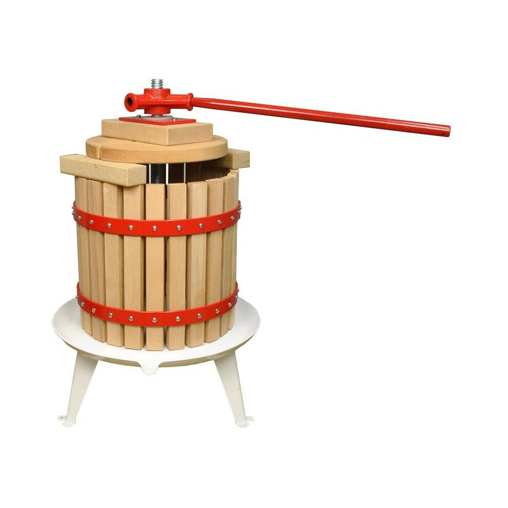 Traditional Fruit and Apple Press (12 Litre) with Straining Bag