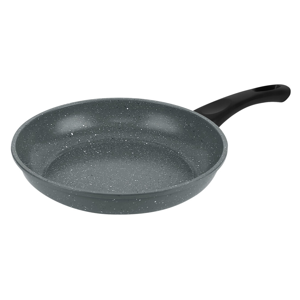 (24cm Frying Pan) URBN-CHEF Carbon Steel Marble Grey Cooking Pot Pans Nonstick Frying Pan Cookware