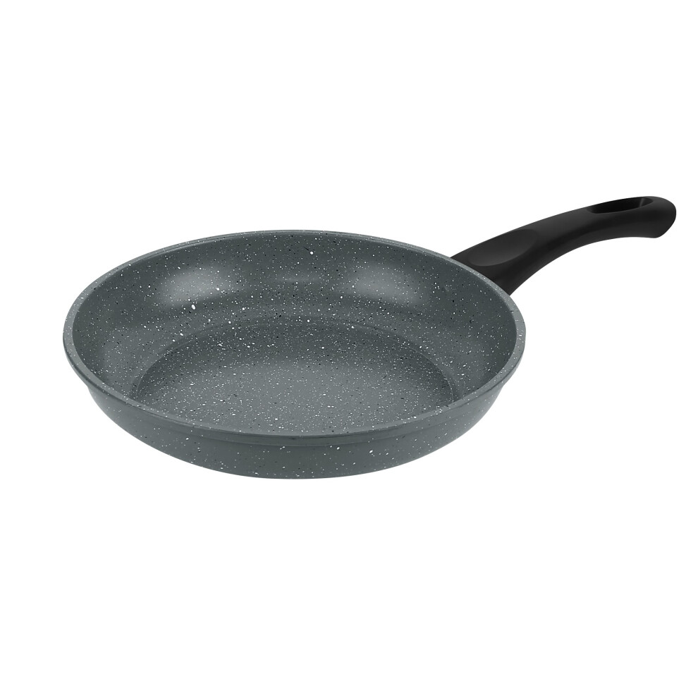 (20cm Frying Pan) URBN-CHEF Carbon Steel Marble Grey Cooking Pot Pans Nonstick Frying Pan Cookware