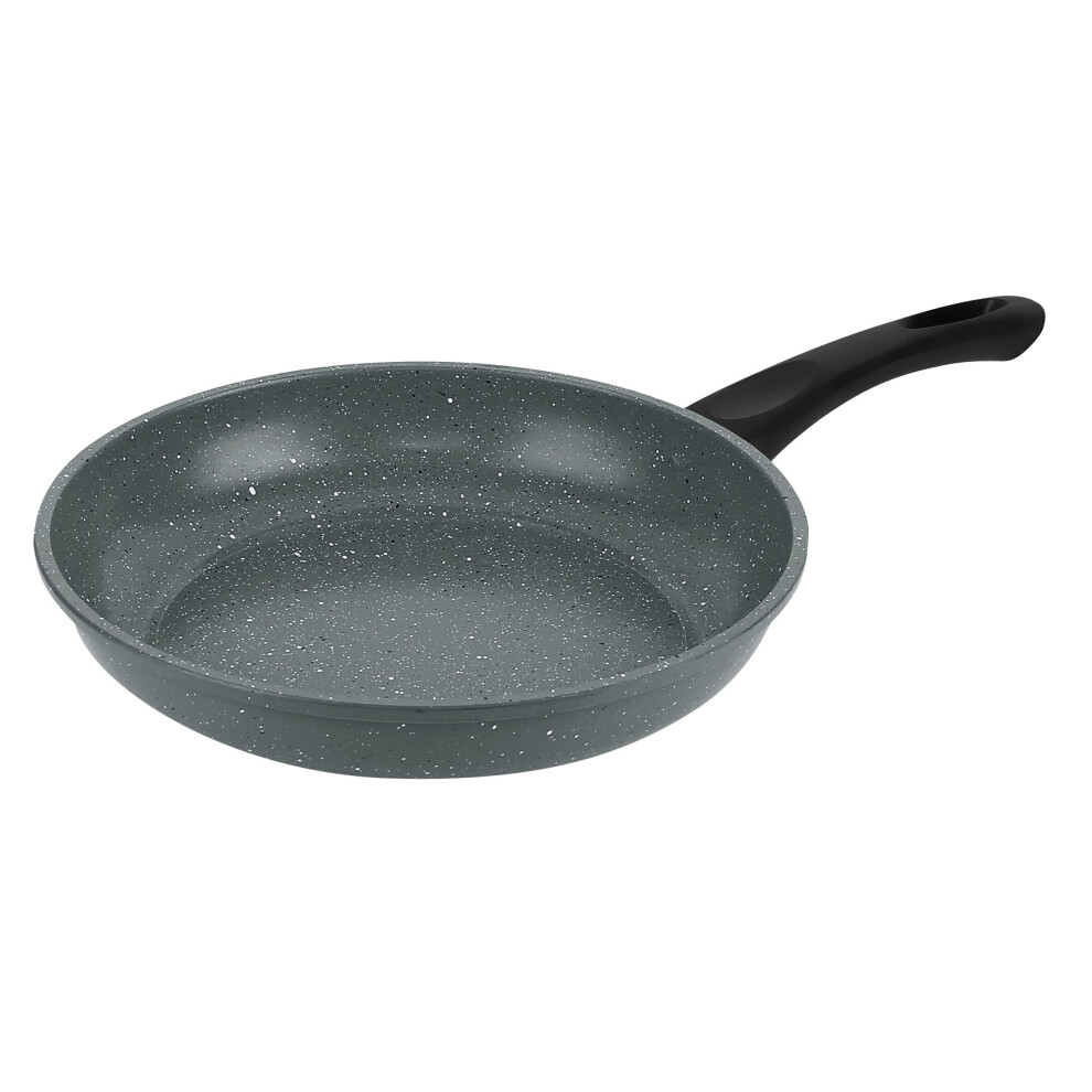 (28cm Frying Pan) URBN-CHEF Carbon Steel Marble Grey Cooking Pot Pans Nonstick Frying Pan Cookware