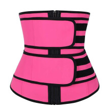 (Pink, 2XL) Sauna Sweat Body Shaper Tummy Control Slimmer Women Waist Trainer Neoprene Belt