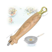 (Handle + Rod + Brass Hanger) Le Creuset Replacement Frying Pan Handle Hanger