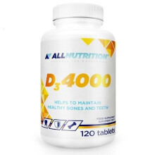 Allnutrition D3 4000, witamina D 50 µg, 120 tabletek