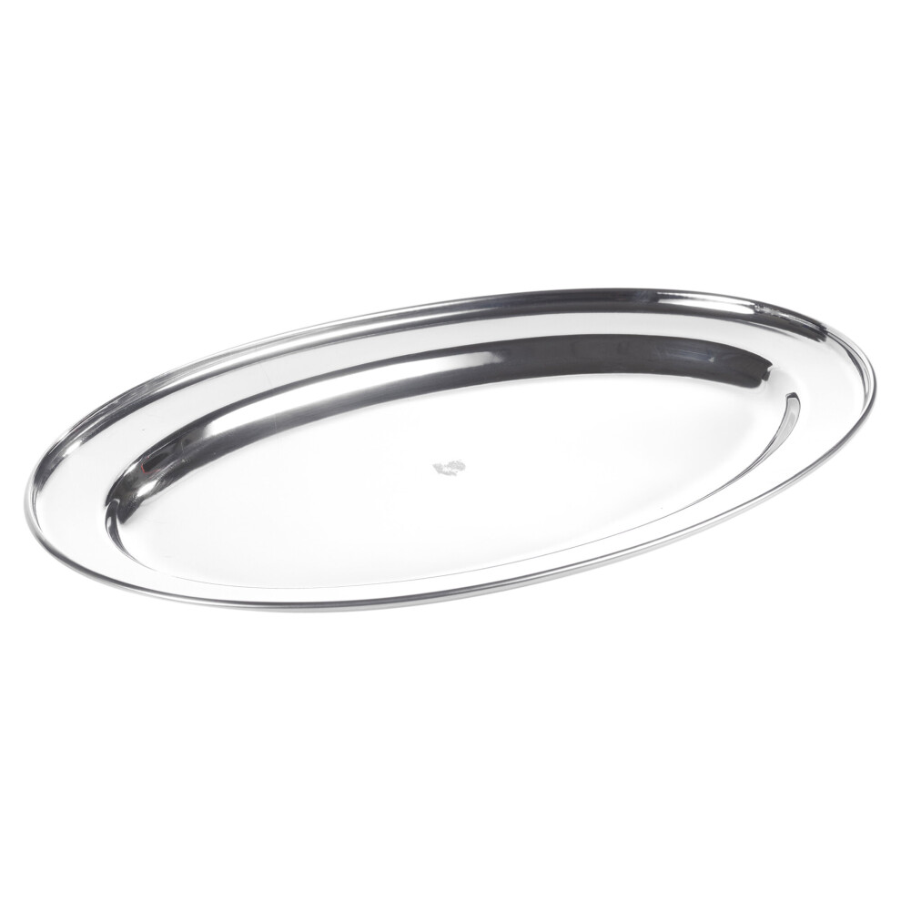 (Large ) Oval Serving Plate Dinner Tray Platter Mirror