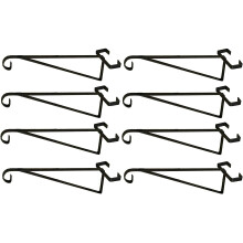 Hanging Basket Brackets for Concrete Fence Posts (Set of 8)