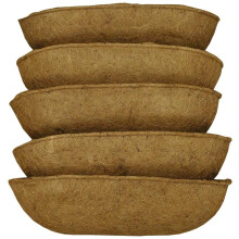 Pack of 5 Extra Deep Coco Wall Garden Planter Liners (60cm)