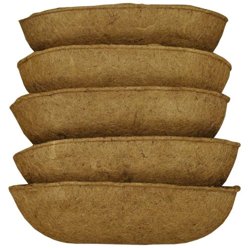 Selections Pack of 5 Extra Deep Coco Wall Garden Planter Liners (60cm)