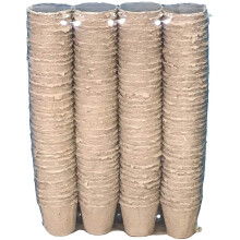 144 x 7cm Eco Round Fibre Biodegradable and Compostable Plant Pots