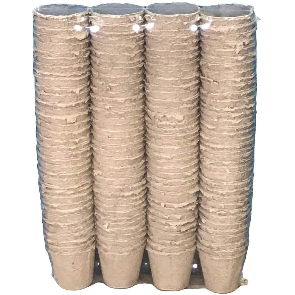 Selections 144 X 7Cm Eco Round Fibre Biodegradable And Compostable Plant Pots