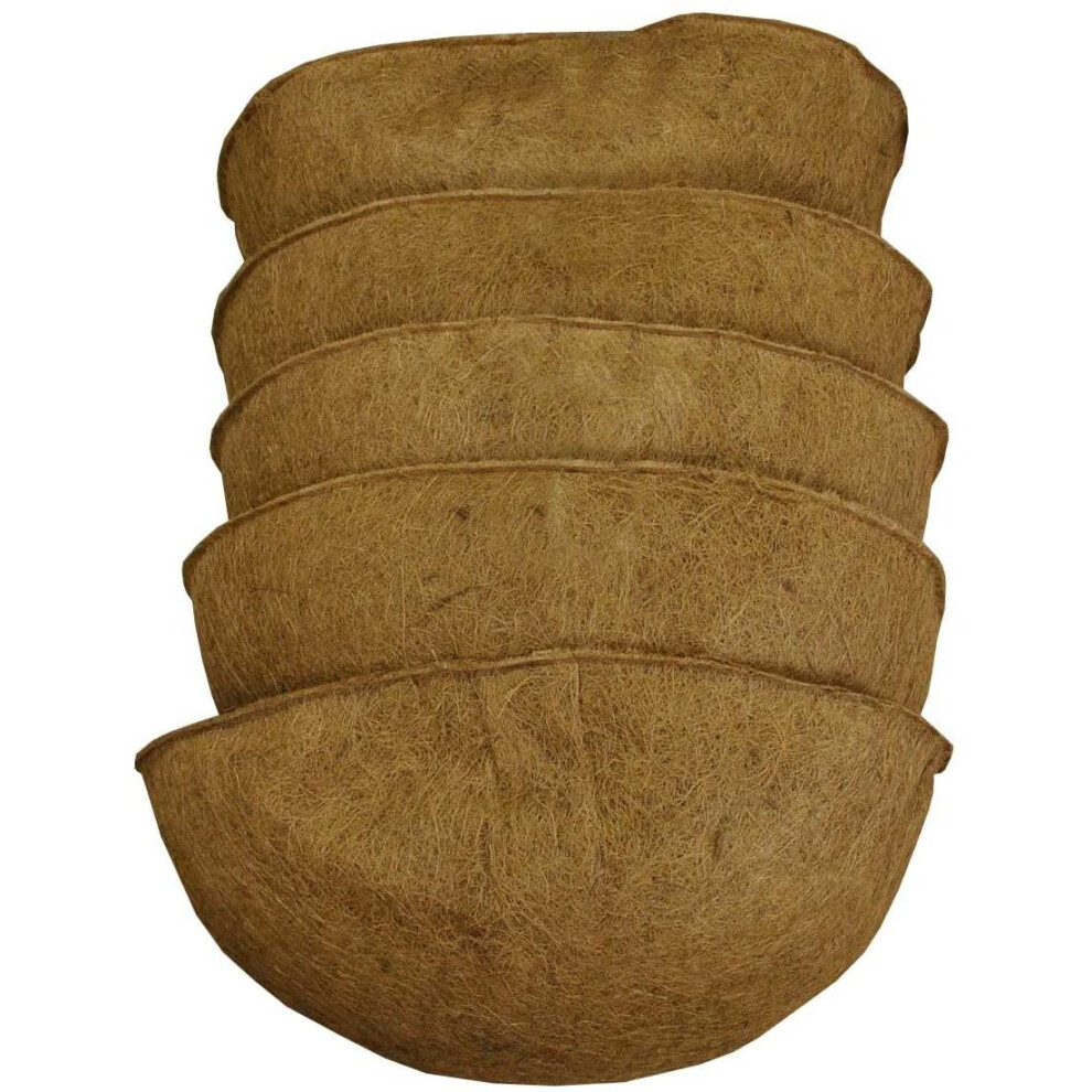 Pack of 5 Coco Wall Basket Planter Liner (60cm)