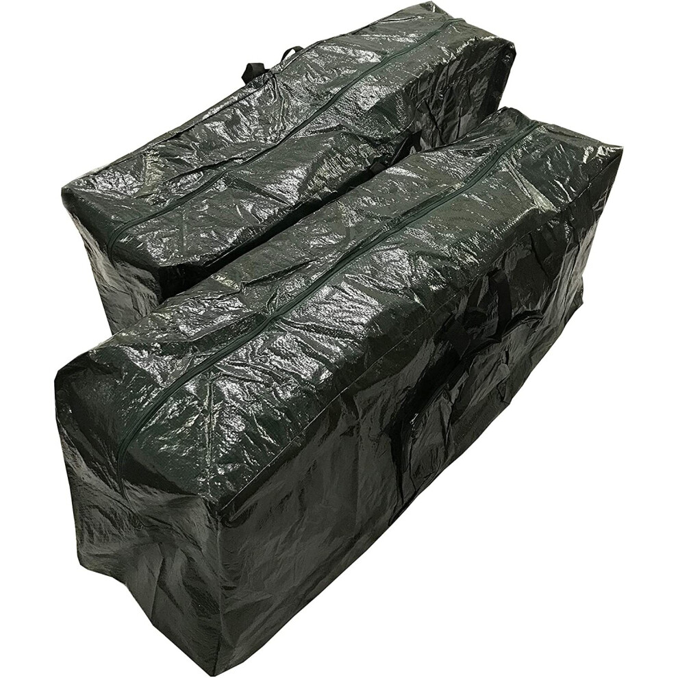 Selections Waterproof Outdoor Cushion Storage Bags (Set Of 2) Green