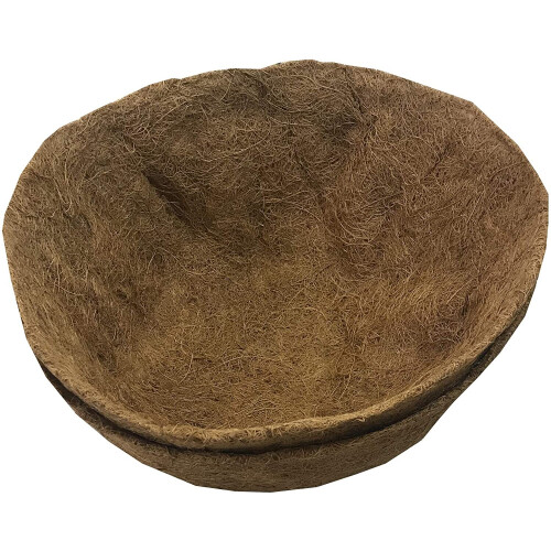 Selections Pack of 2 Round Coco Hanging Basket Planter Liner (40cm)