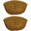 Selections Pack of 2 Coco Wall Basket Garden Planter Liners (50cm) 1