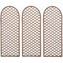 Set of 3 Willow Trellis With Curved Top (120cm x 45cm)