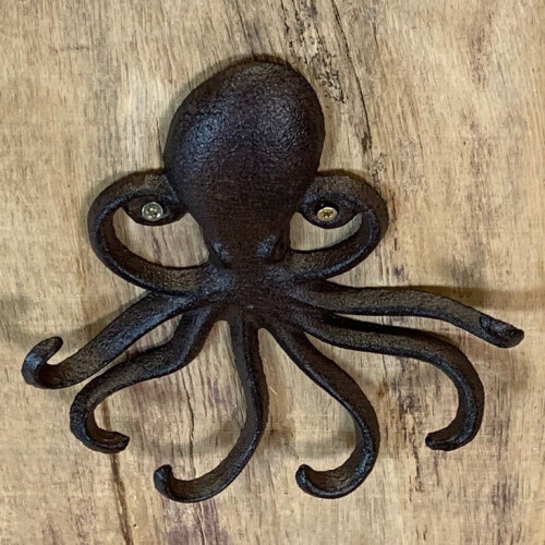 Selections Octopus Wall Hook Rack in Cast Iron 2