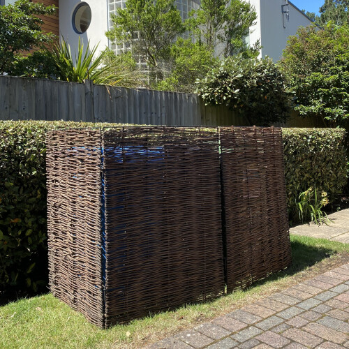 Selections Willow Wheelie Bin Screen (Triple) 2