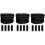 Selections 60 Metres Black Gutter Brush Leaf Guard with 12 Drain Guard Plugs 1