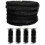 Selections 20 Metres Black Gutter Brush Leaf Guard with 4 Drain Guard Plugs 1