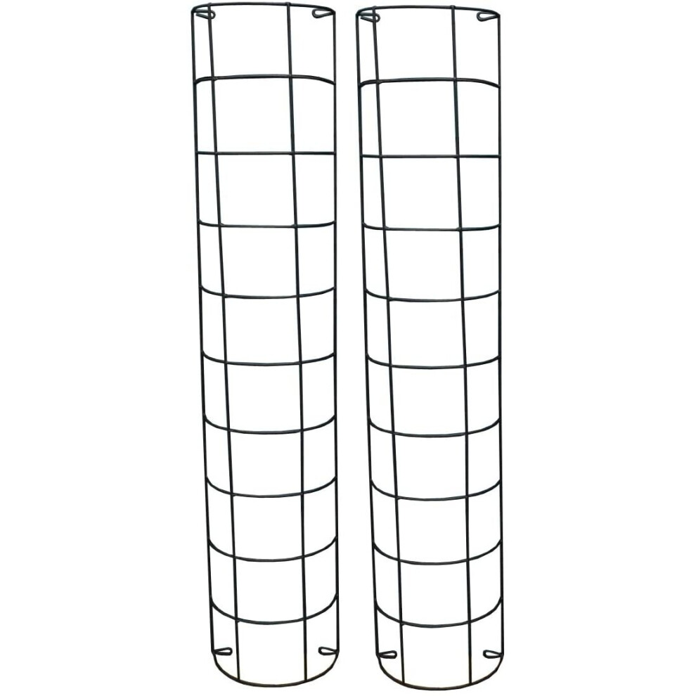 Metal Tube Trellis Semi Circular for Drainpipes (Set of 2)