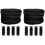 Selections 40 Metres Black Gutter Brush Leaf Guard with 8 Drain Guard Plugs 1