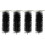 Selections Set of 4 Black Drain & Gutter Downpipe Leaf Guard Plugs (30cm) 1
