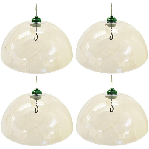 Squirrel Proof Baffle Protection for Wild Bird Feeders (Set of 4)