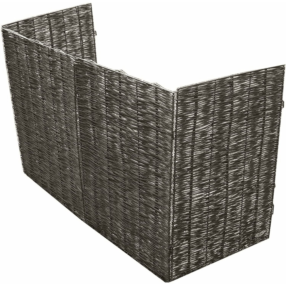 Selections Willow Wheelie Bin Screen (Triple)