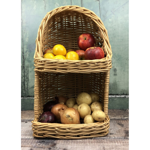 Selections Wicker Willow Vegetable & Fruit Storage Basket 1