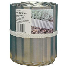 Galvanised Steel Lawn Edging Roll (16.5cm x 5m)