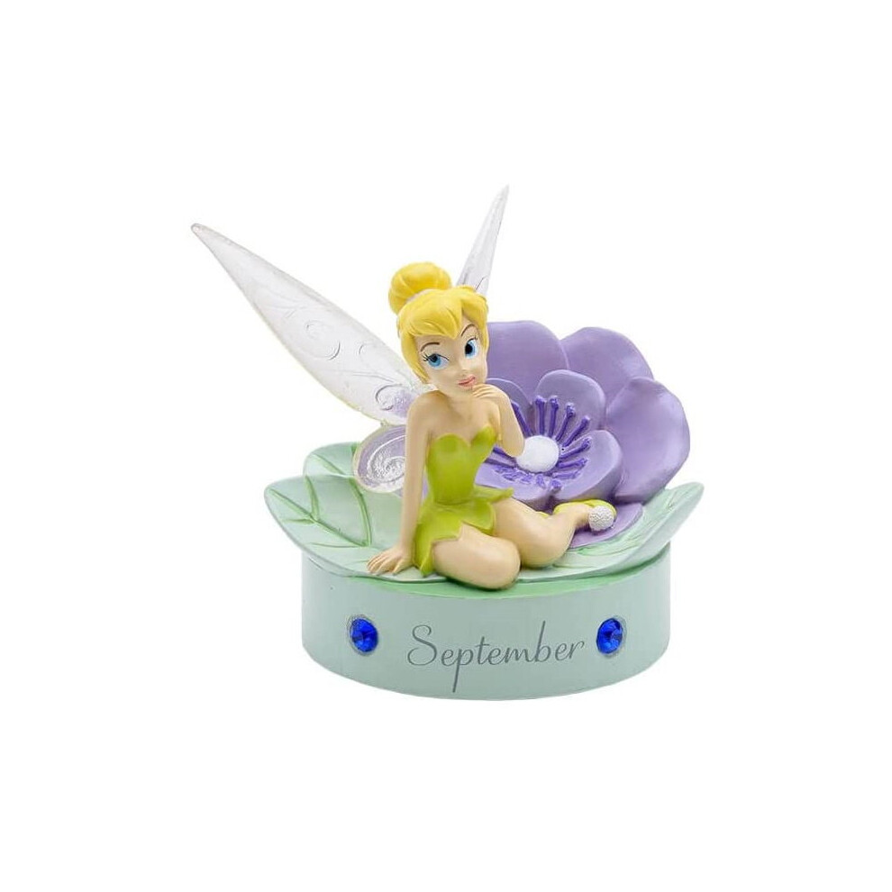 Disney Tinkerbell Hand Painted Birthday Figure with Birthstone - September