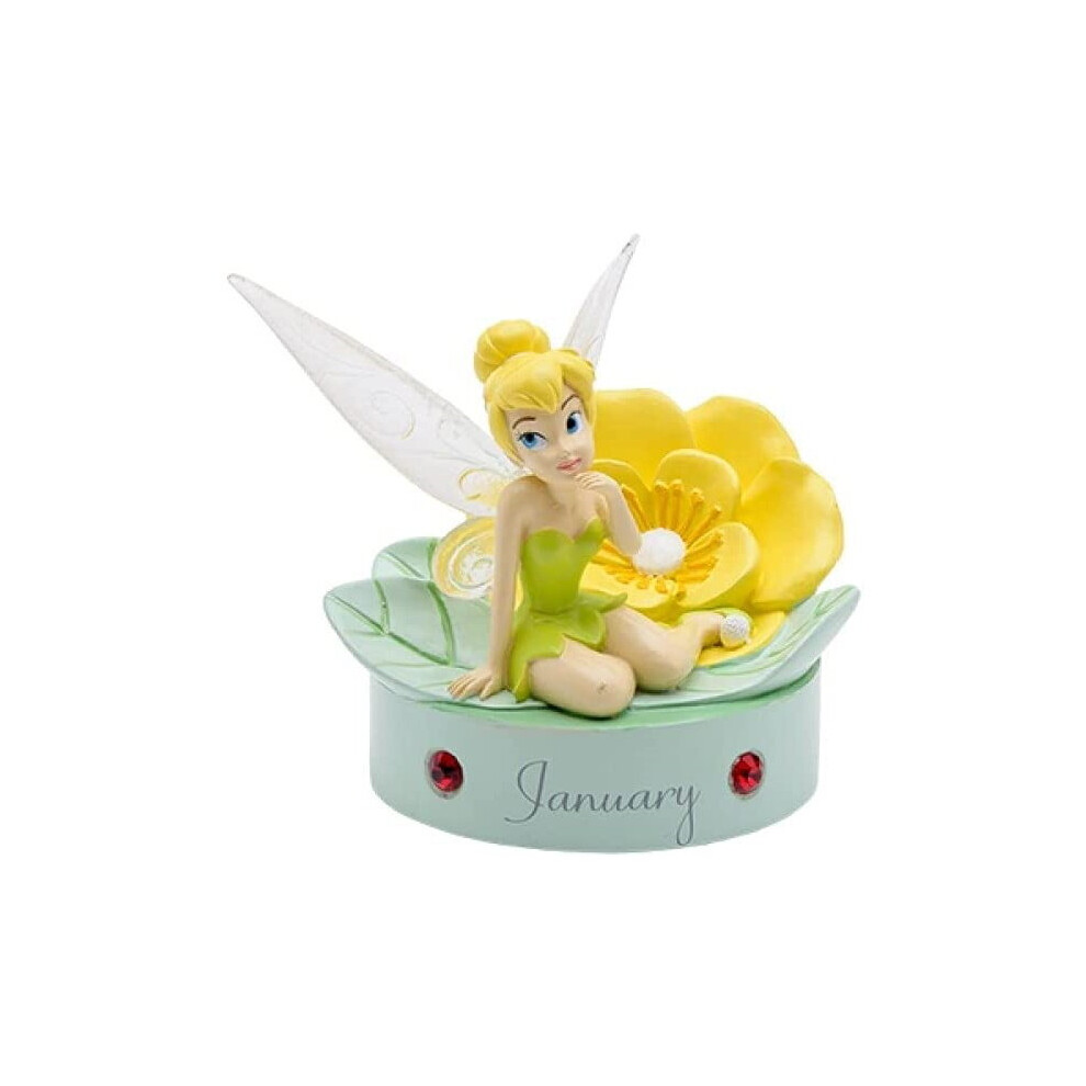 Disney Tinkerbell Hand Painted Birthday Figure with Birthstone - January