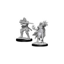 D&D Nolzurs fantastiske miniatyrer: Hobgoblin Fighter Male & Hobgoblin Wizard Kvinde