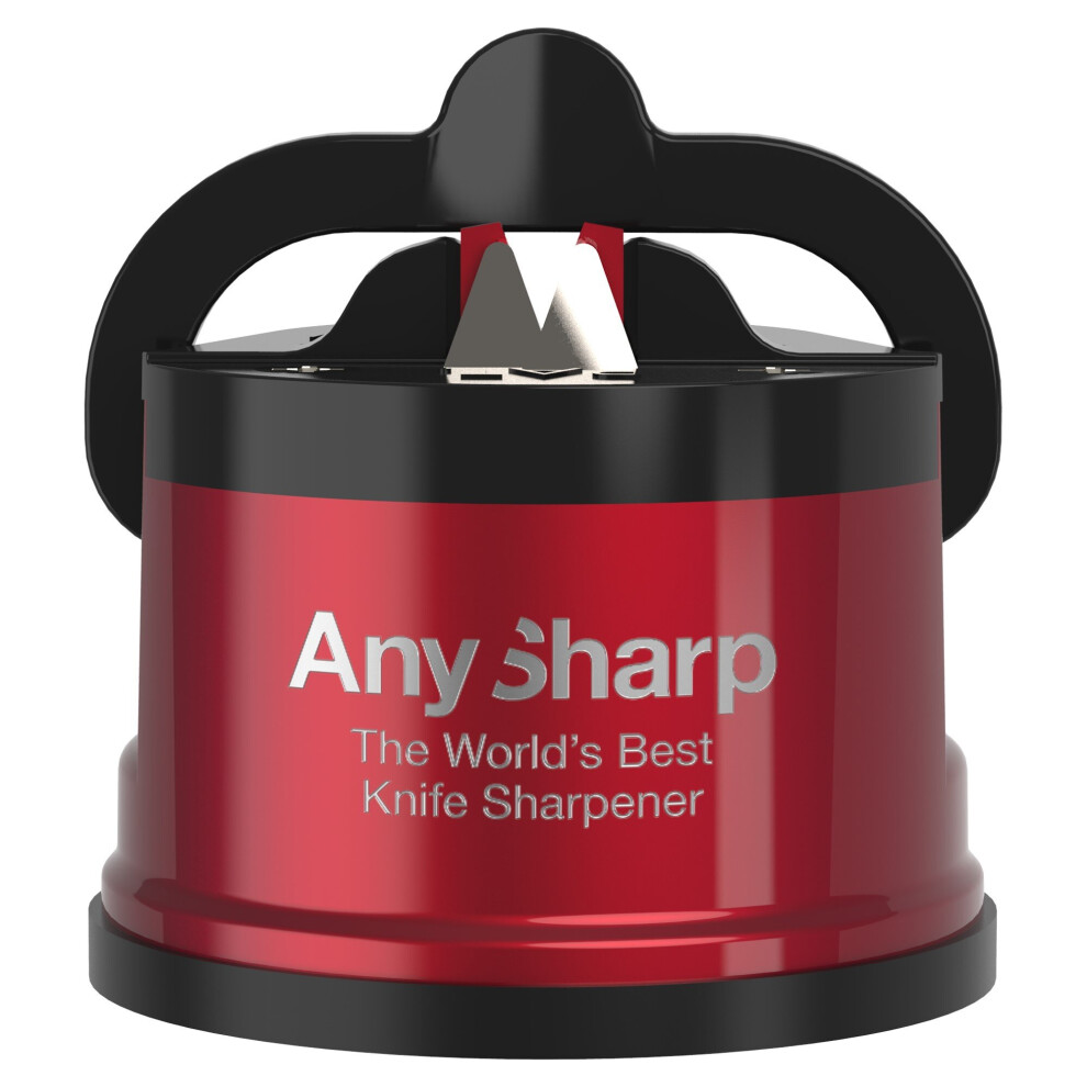 (Red) AnySharp Pro World's Best Knife Sharpener