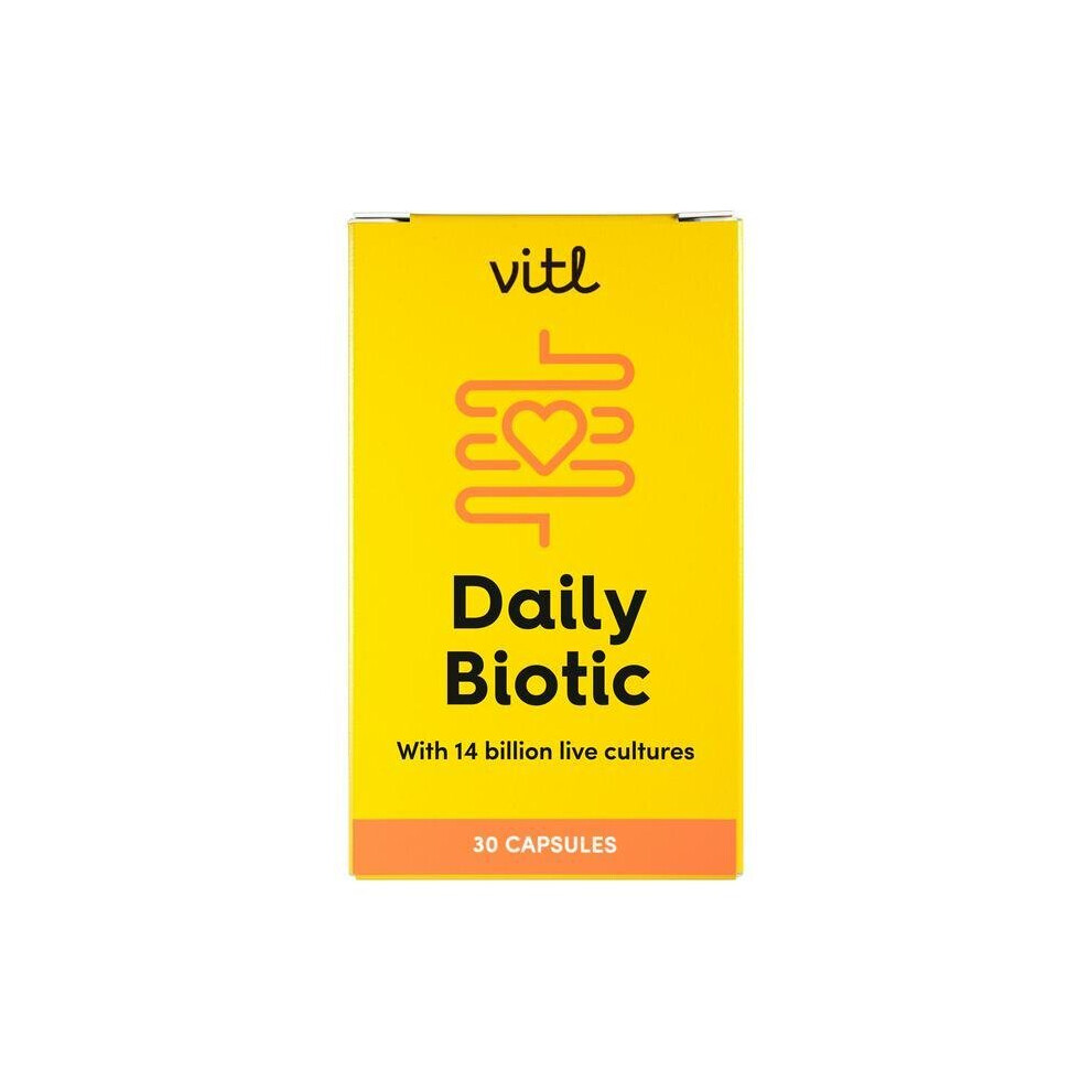 Vitl Health Goals Daily Biotic - 30 Vegan Capsules