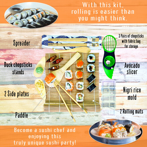 Sushi Making Kit Sushi Maker Set with Beginners Book 2