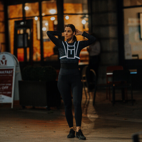 Running Vest Phone Holder Reflective Print 1