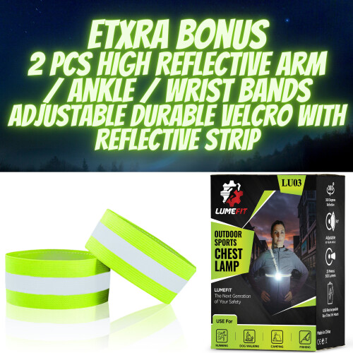 LUMEFIT Run Light, Running Light for Runners USB Rechargeable 2