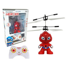 (Red A) Superhero Iron Man Spiderman Batman RC Flying Remote Control Aircraft Airplane