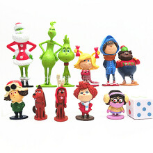 12PCS/SET Weihnachten Grinch Action Figur Kinder Spielzeug XMAS UK