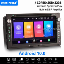 7" Android 10.0 Car Stereo CarPlay DAB+ Navi BT WiFi For VW Polo Golf MK4 T5 Peugeot 307 3-UI