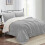 Imperial Rooms (Grey, Super King (260 x 220 cm)) Plain Duvet Quilt Cover 3PC Reversible Bedding Set 20