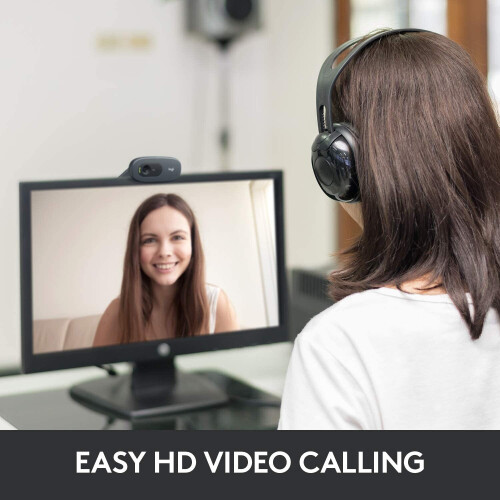 Logitech C270 HD 720P Webcam, Streaming Web Camera for Video Calling,Recording, Meeting 2