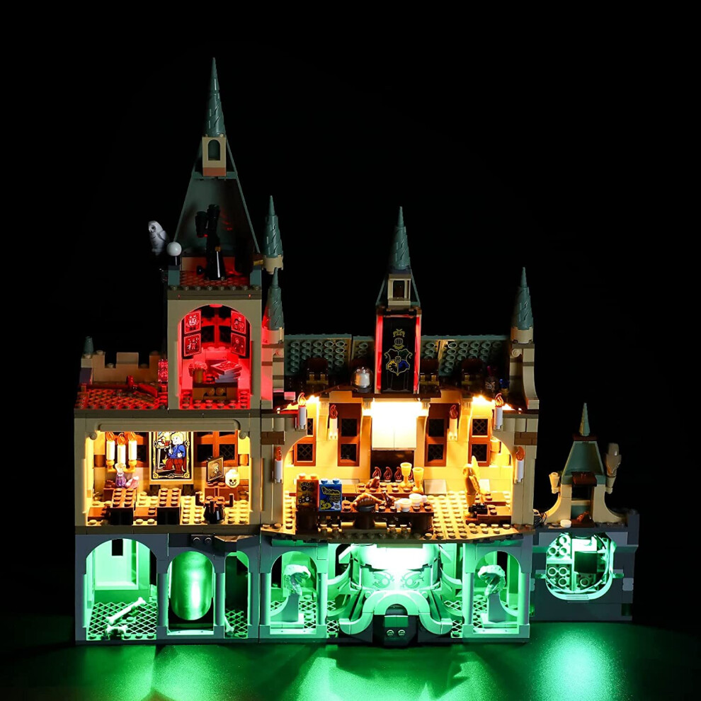 LED Light Set for Hogwarts Chamber of Secrets Building Blocks Model - Led Light kit Compatible with Lego 76389(Not Include The Model)