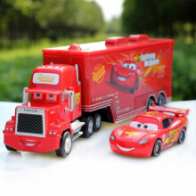 PIXAR CARS LIGHTNING MCQUEEN TRUCK & MACK SUPERLINER CAR DIECAST KIDS TOY