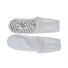 (White) 5 Pairs Self Heating Tourmaline Magnetic Therapy Health Socks Foot Pain Warmth