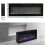 Living And Home 70 Inch Wall/Inset Electric Fireplace Fire 12 LED Flames 6