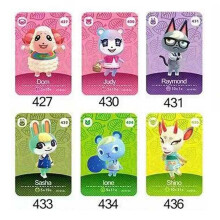 6PC Beliebte Animal Crossing Serie 5 Neue Dorfbewohner Amiibo Karten